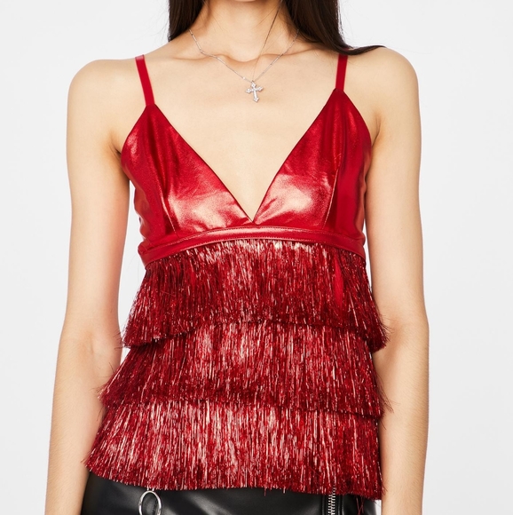 Wild Cat  Tinsel Fringe Top - Picture 8 of 11